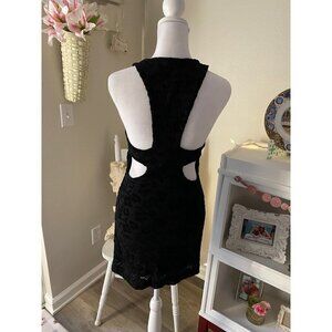 Free People Black Fitted Dress